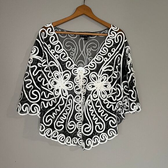 Pretty Angel Tops - Pretty Angel Sheer Shawl Top‎ ONE SIZE Dainty Elegant Special Occasion Formal